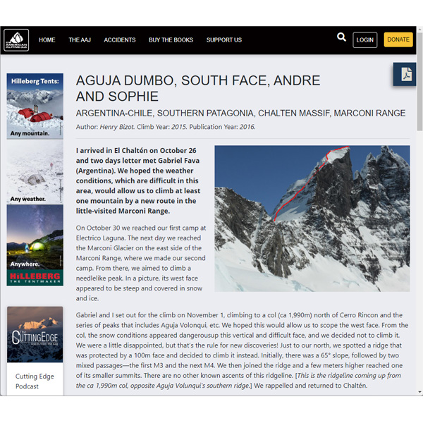 <p>AGUJA DUMBO, SOUTH FACE, ANDRE AND SOPHIE</p>